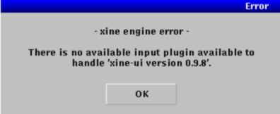 XINE Error